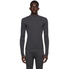 Uniforme Paris Grey Merino Funnel Turtleneck