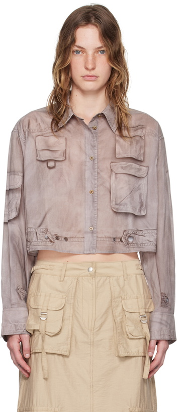 Photo: Acne Studios Brown Button-Up Shirt