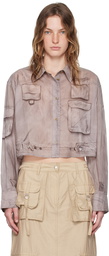 Acne Studios Brown Button-Up Shirt