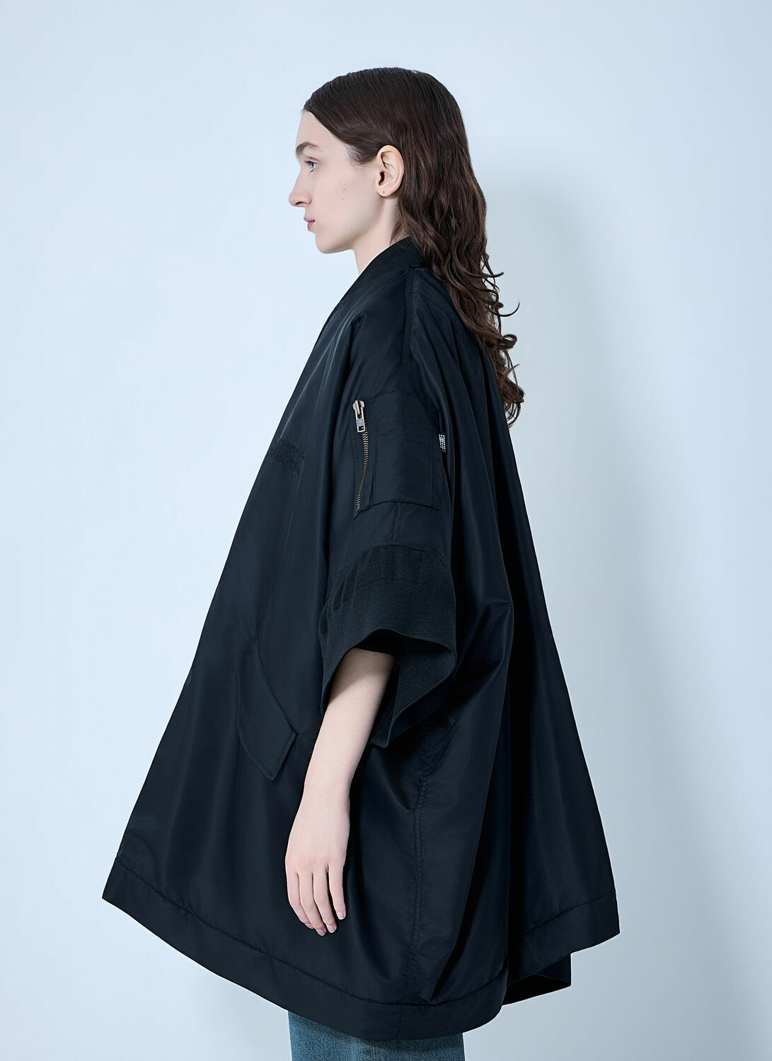 MM6 Maison Margiela Zip-Front Poncho