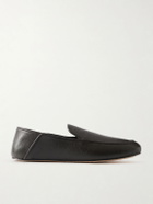 George Cleverley - Mayfair Collapsible-Heel Full-Grain Leather Loafers - Brown