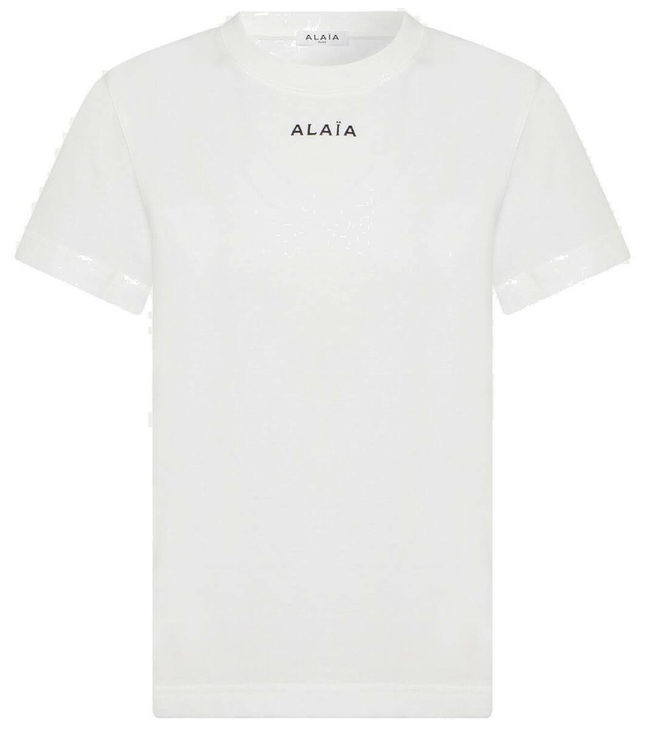 Photo: Alaïa Logo cotton jersey T-shirt