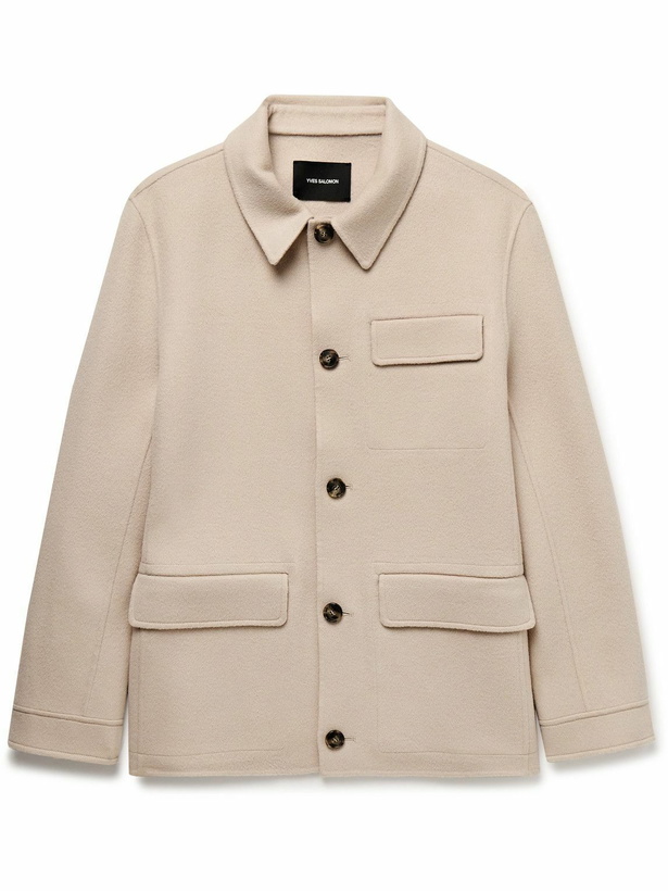 Photo: Yves Salomon - Wool and Cashmere-Blend Felt Overshirt - Neutrals