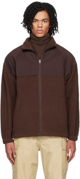 BEAMS PLUS Brown Zip Sweater