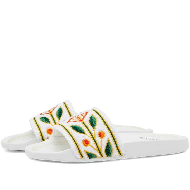 Photo: Casablanca Women's Embroidered Terry Slides in White