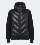 Bogner Zisco down-paneled hooded wool cardigan