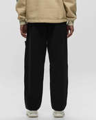 Stone Island Fleece Pants Gauzed Cotton And Nylon, Garment Dyed Black - Mens - Casual Pants