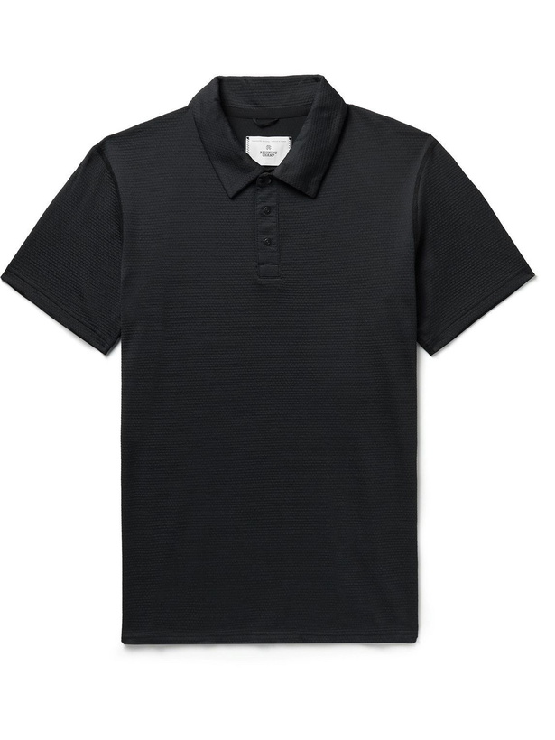 Photo: Reigning Champ - Solotex Mesh Polo Shirt - Black