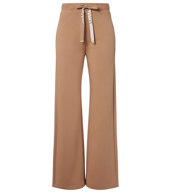Photo: 'S Max Mara Cotton-blend jersey wide-leg sweatpants