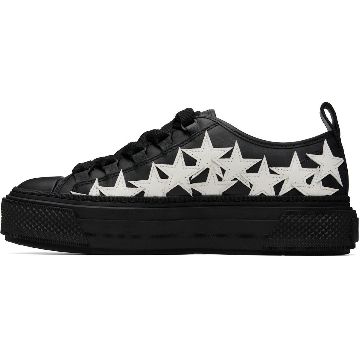 AMIRI Black Stars Court Low Sneakers