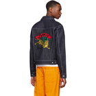 Kenzo Navy Denim Bamboo Tiger Jacket