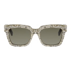 Saint Laurent Black and Silver Bold 1 Sunglasses