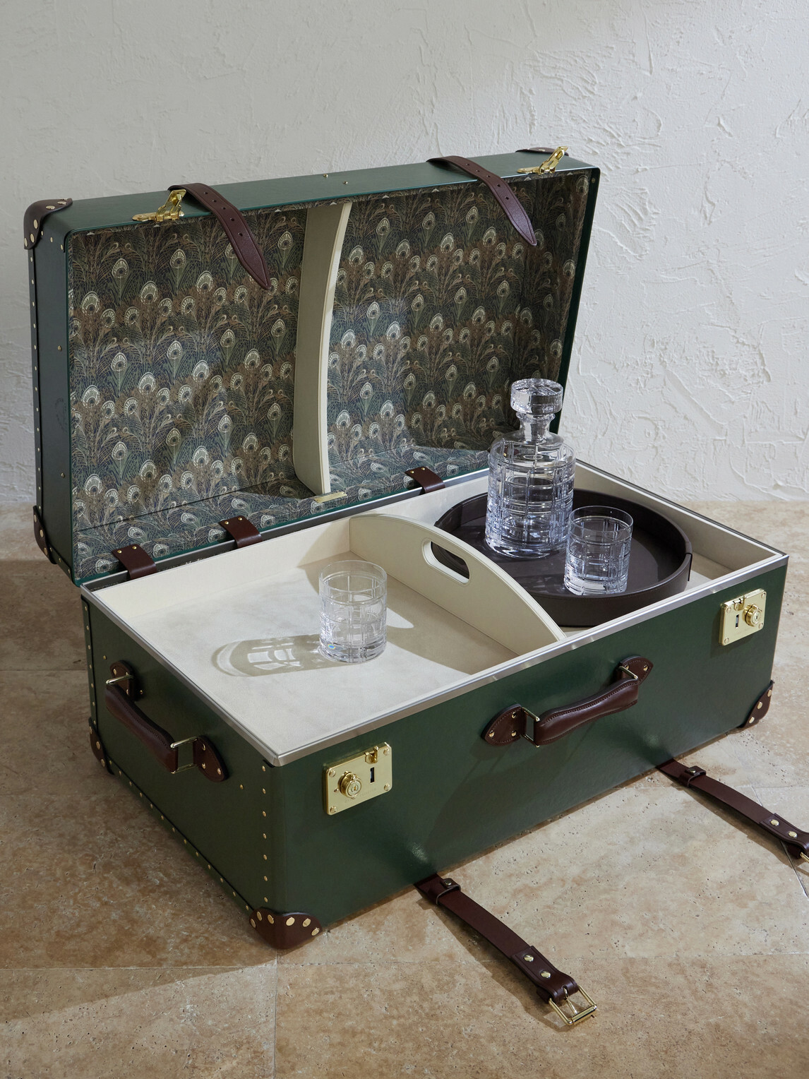 Globe-Trotter - Steamer Leather Home Trunk