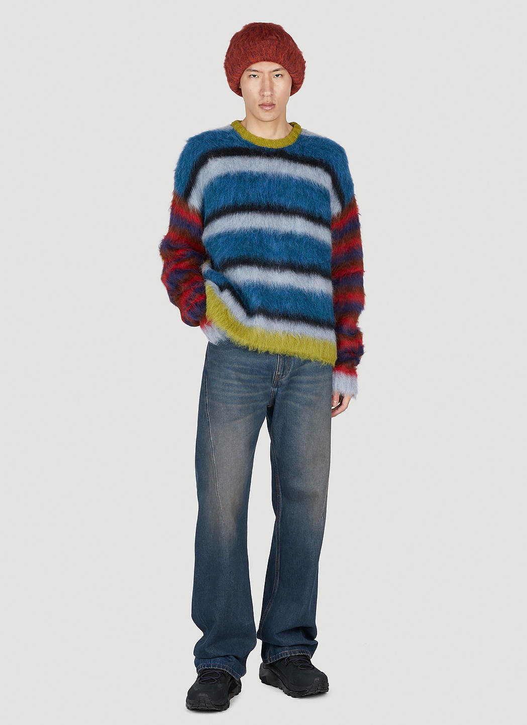Brain Dead Blurry Lines Sweater