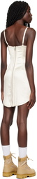 Heron Preston White Corset Minidress