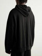 The Row - Stanley Cotton and Cashmere-Blend Jersey Hoodie - Black