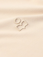 Marant - Afko Logo-Embroidered Cotton-Piqué Polo Shirt - Neutrals