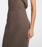 Khaite Winton crêpe maxi skirt