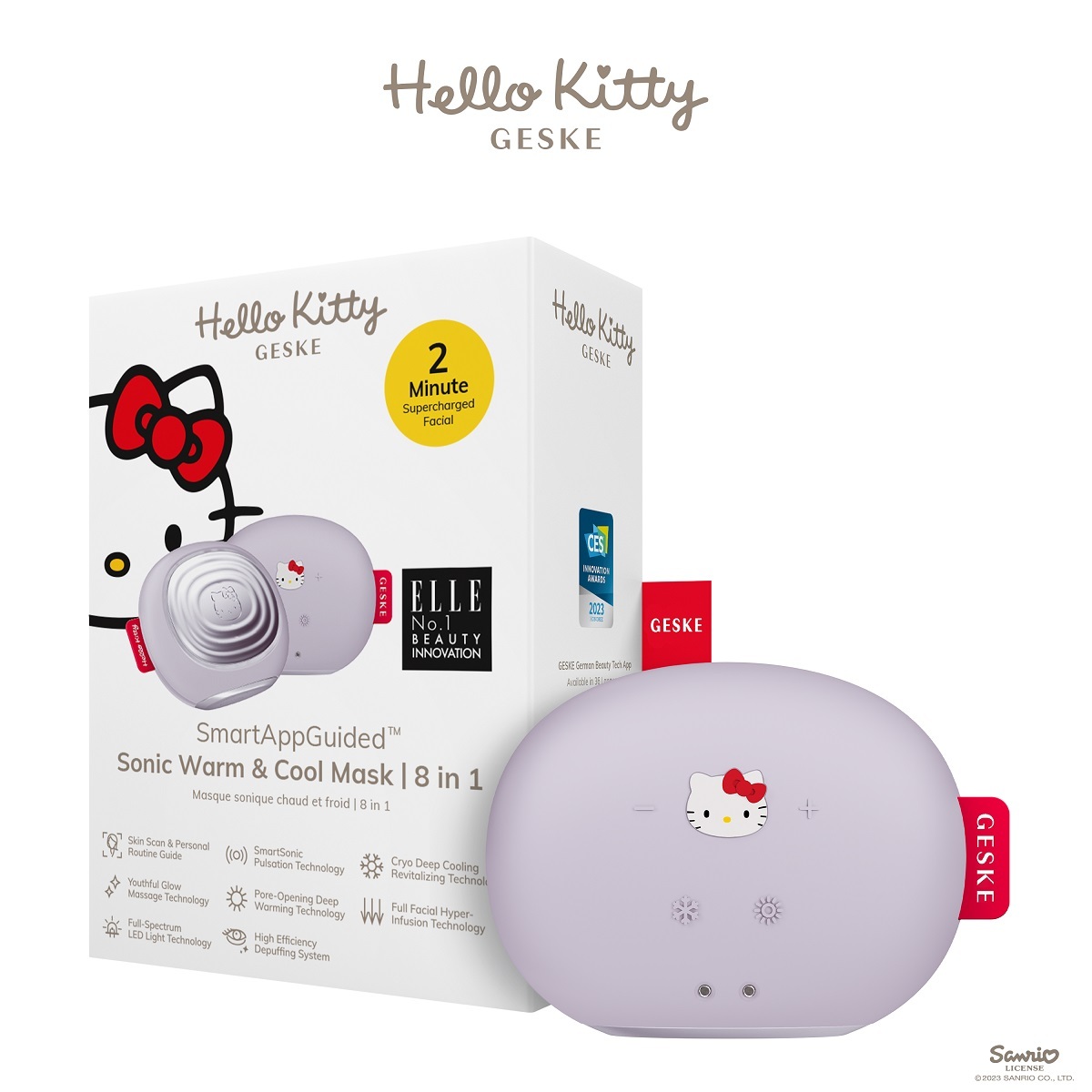 GESKE Hello Kitty Smart Sonic Warm & Cool Mask
