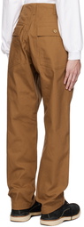 Engineered Garments Brown Fatigue Trousers