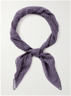 Anderson & Sheppard - Polka-Dot Cotton-Voile Scarf