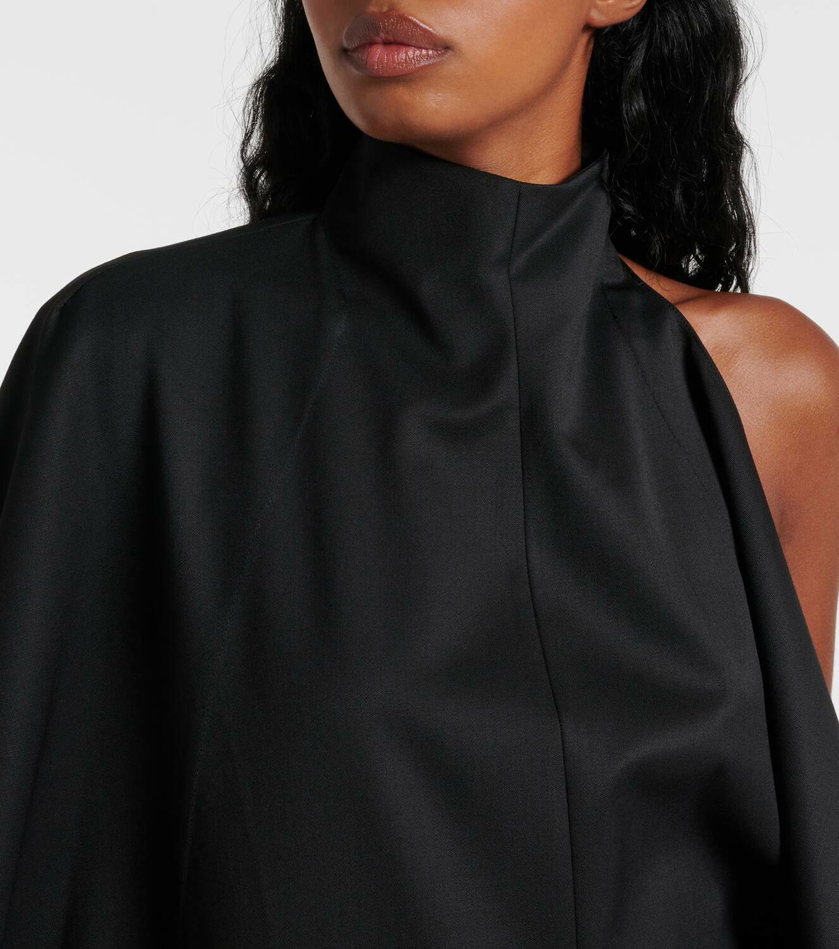 Alaïa Open-back wool grain de poudre jumpsuit