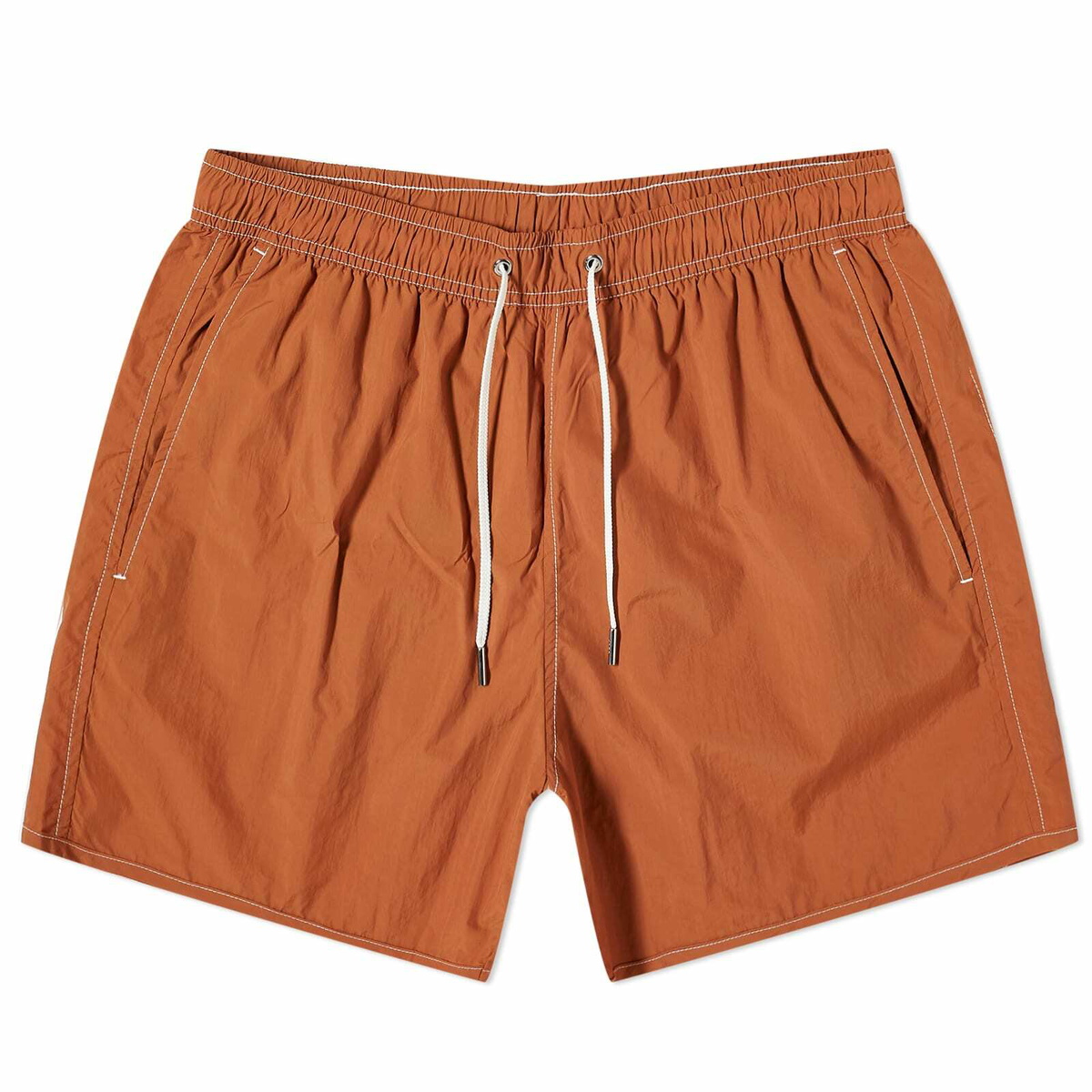 CDLP Men's P-Nylon Swim Trunks in Cinnamon
