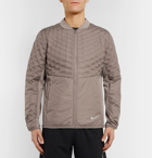 Nike Running - AeroLoft Perforated Quilted Shell Jacket - Men - Brown