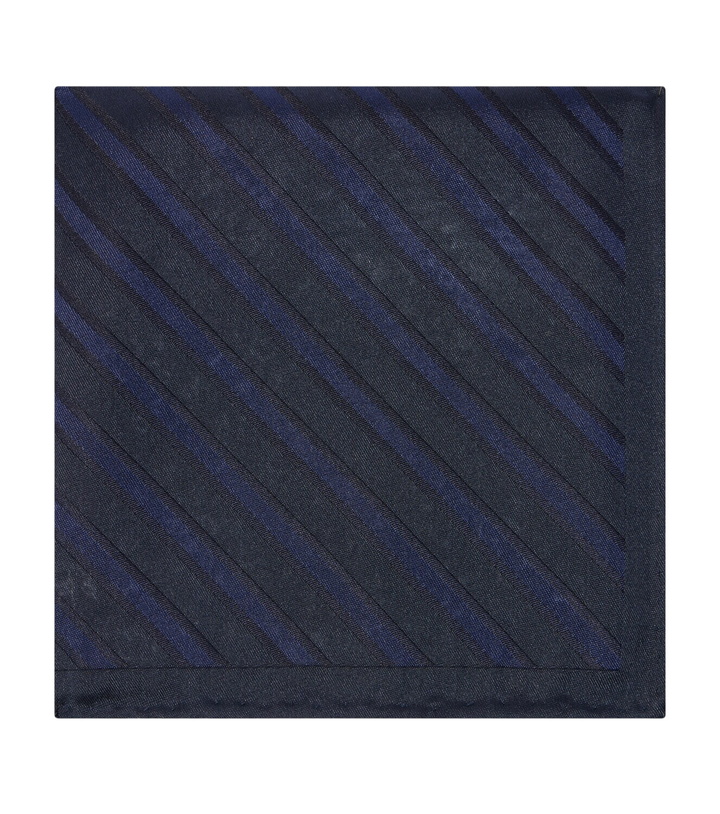 Photo: Brunello Cucinelli Striped silk pocket square