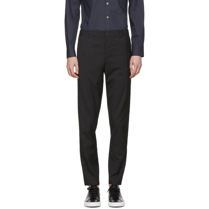 Stephan Schneider Black Checkered Edge Trousers