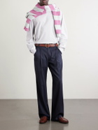 Aimé Leon Dore - Dove Logo-Print Cotton-Jersey Sweater - Gray