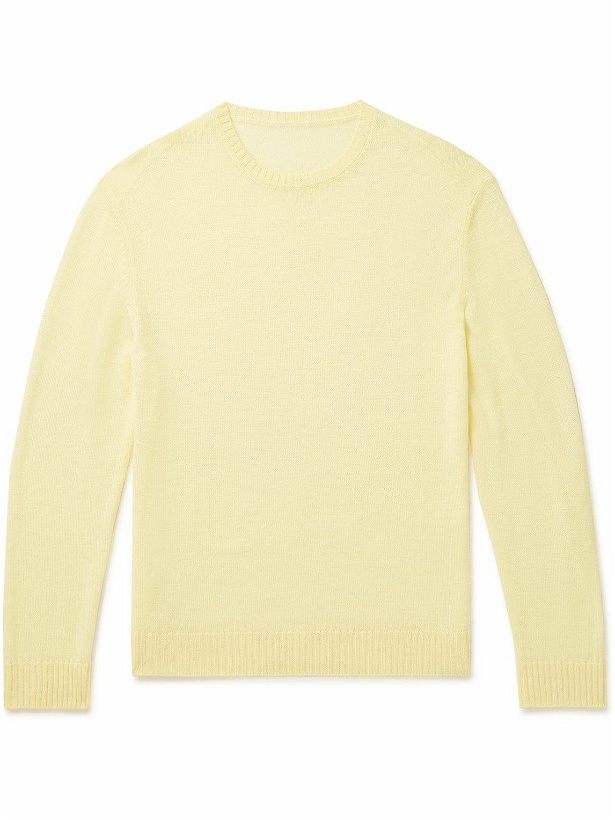 Photo: Anderson & Sheppard - Merino Wool Sweater - Yellow