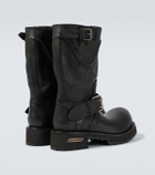 Balenciaga Venom leather biker boots