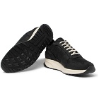 Common Projects - Track Vintage Nubuck and Mesh Sneakers - Men - Black