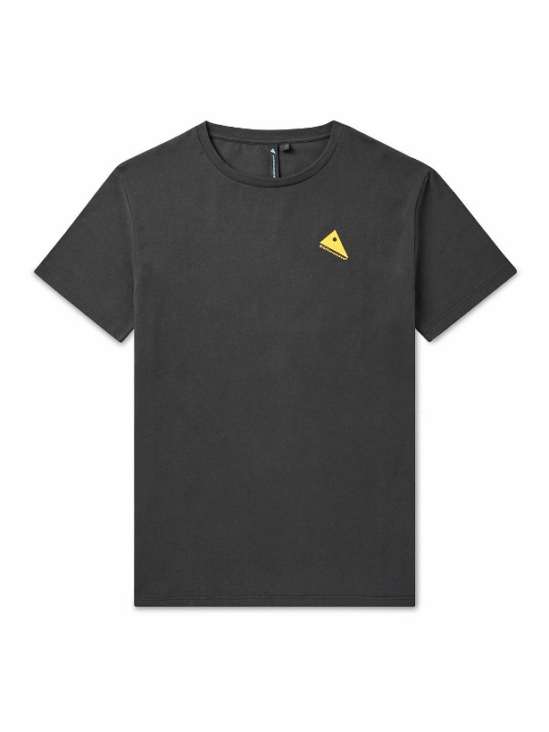 Photo: Klättermusen - Runa Verkstad Logo-Print Stretch-Cotton Jersey T-Shirt - Black