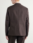 Oliver Spencer - Solms Cotton-Blend Herringbone Suit Jacket - Brown