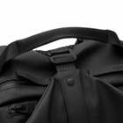 RAINS Clip Front Backpack in Black 