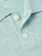 Maison Margiela - Hemp Polo Shirt - Blue