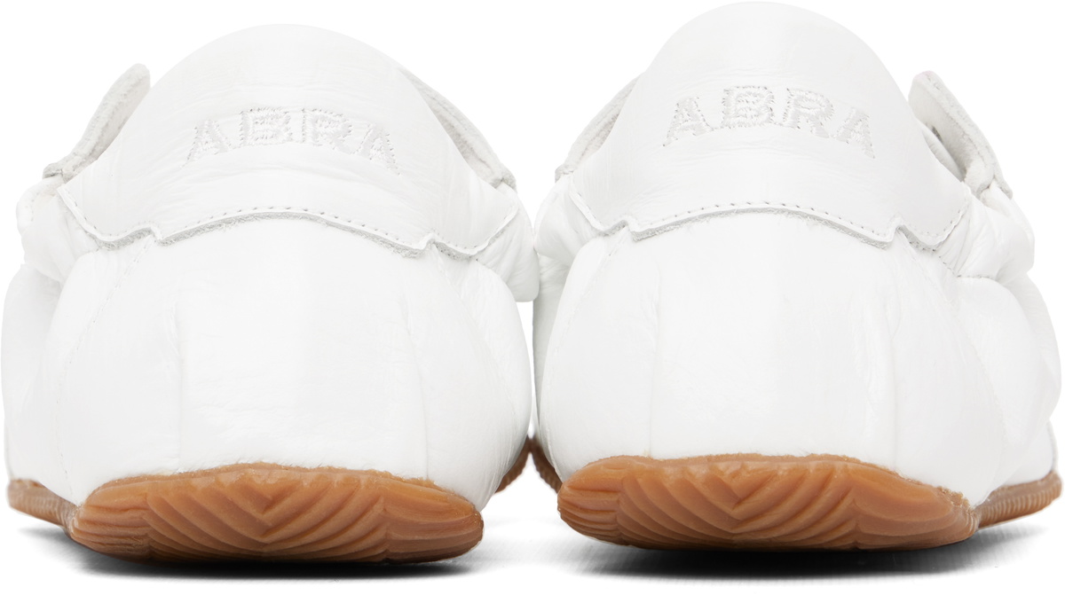 ABRA White Ballerina Leather Sneakers