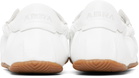 ABRA White Ballerina Leather Sneakers
