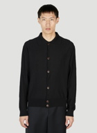 Lemaire - Convertible Collar Cardigan in Black