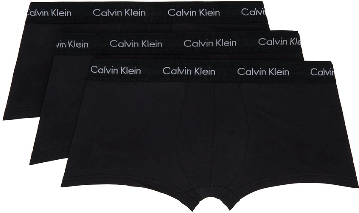Photo: Calvin Klein Underwear Three-Pack Black Boxers