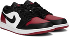 Nike Jordan Black & Red Air Jordan 1 Low Sneakers