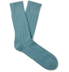 FALKE - Lhasa Ribbed-Knit Socks - Blue