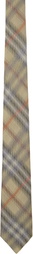 Burberry Green Check Silk Tie