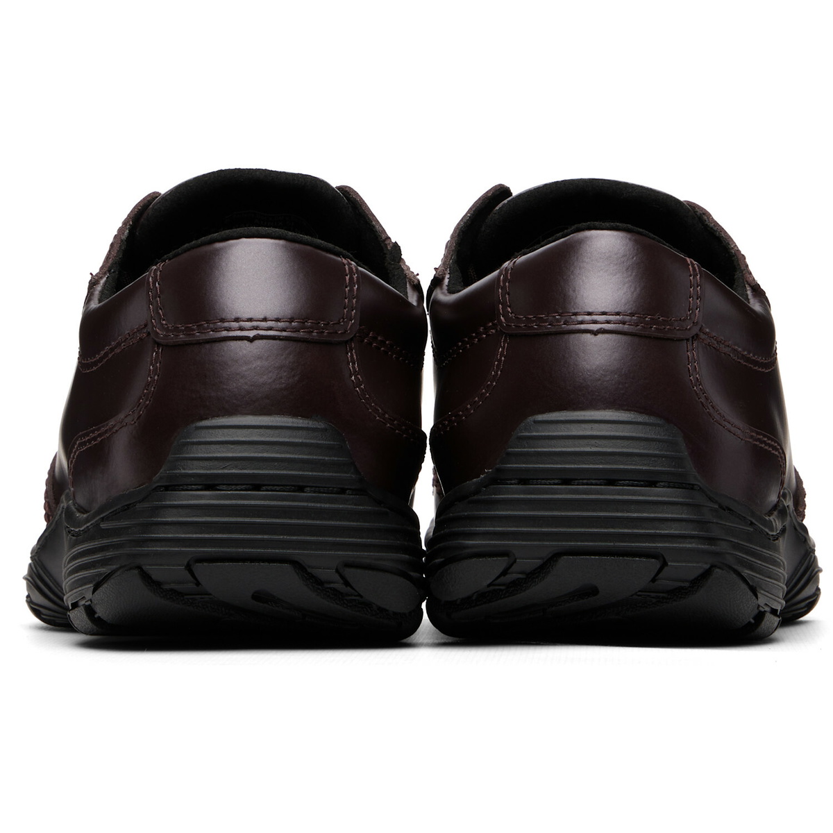 Dr. Martens Burgundy Aurix Satin Finish Leather 5I Sneakers