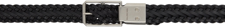 Photo: Balenciaga Black Woven Belt