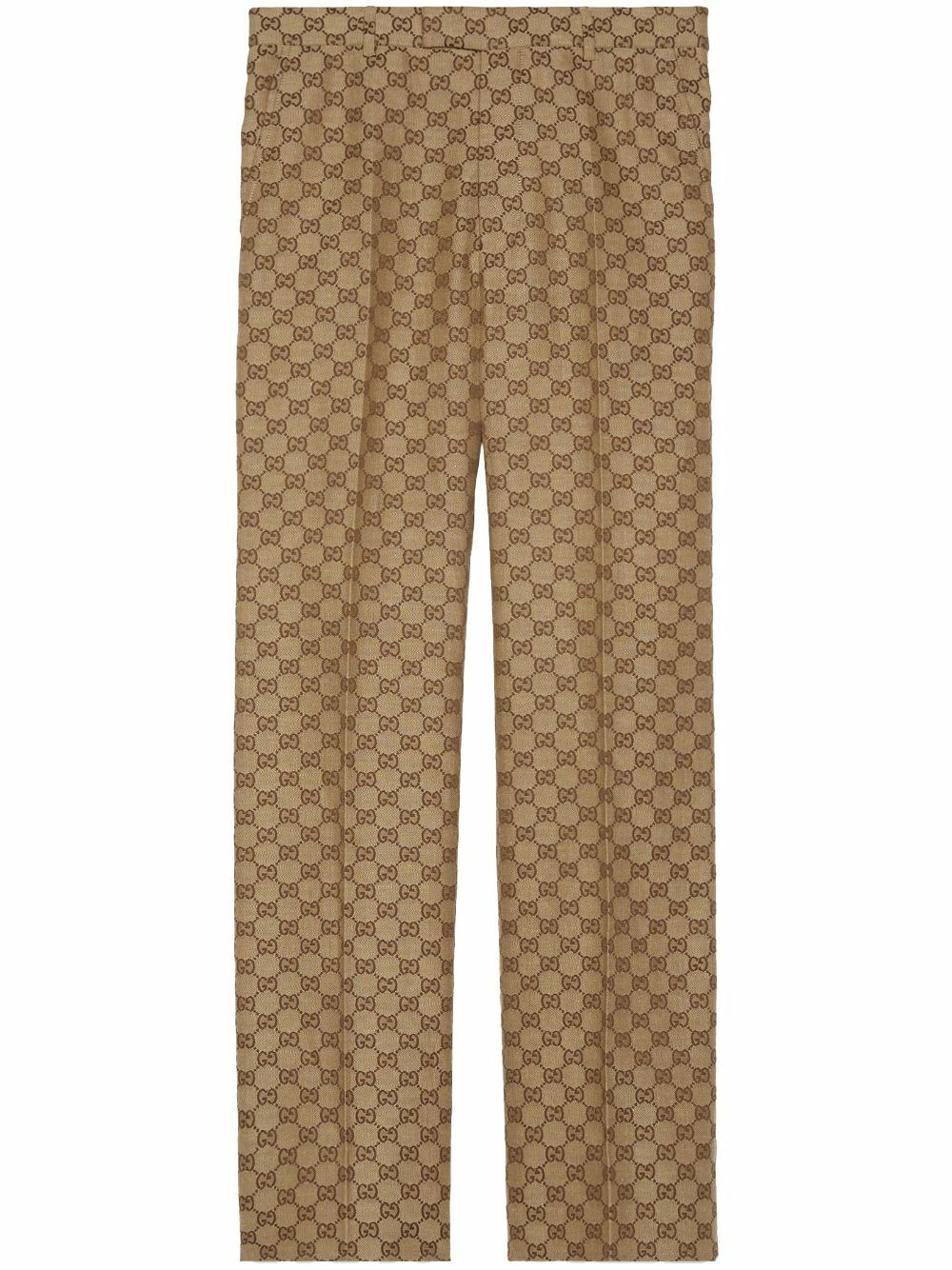 【関税&送料込】Gucci Gg Supreme Fabric Pant Gucci Gg Supreme Print Silk Twill Sweatpants - ShopStyle