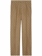 GUCCI - Gg Supreme Linen Trousers