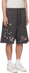 Maison MIHARA YASUHIRO Black Sticker Shorts